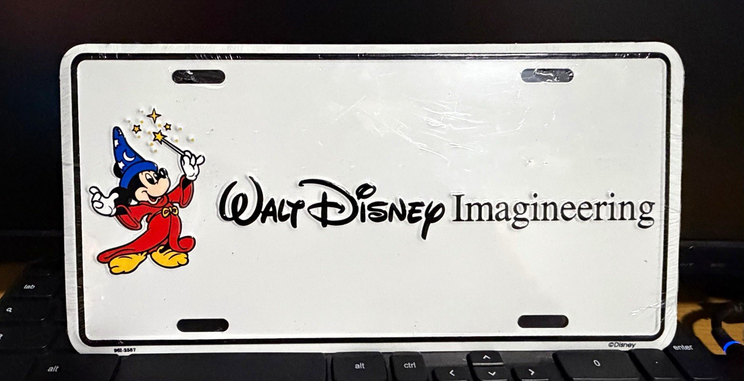 Walt Disney Imagineering Sorcerer Mickey Decorative Novelty License Plate Walt Disney Imagineering Sorcerer Mickey Decorative Novelty License Plate