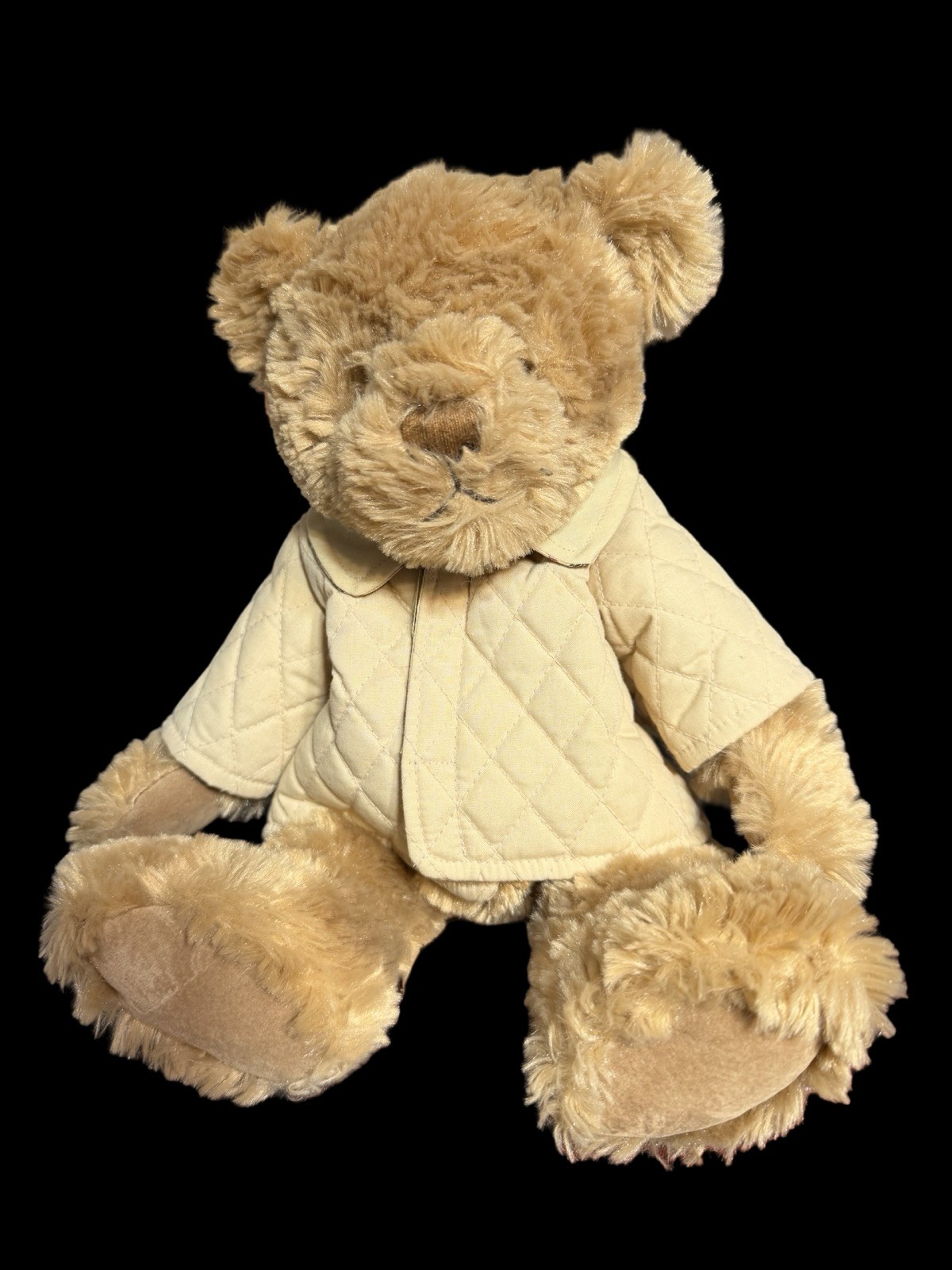 2008 Burberry Teddy Bear Quilted Jacket Nova Check Collar Blank Foot Russ Berrie 2008 Burberry Teddy Bear Quilted Jacket Nova Check Collar Blank Foot Russ Berrie