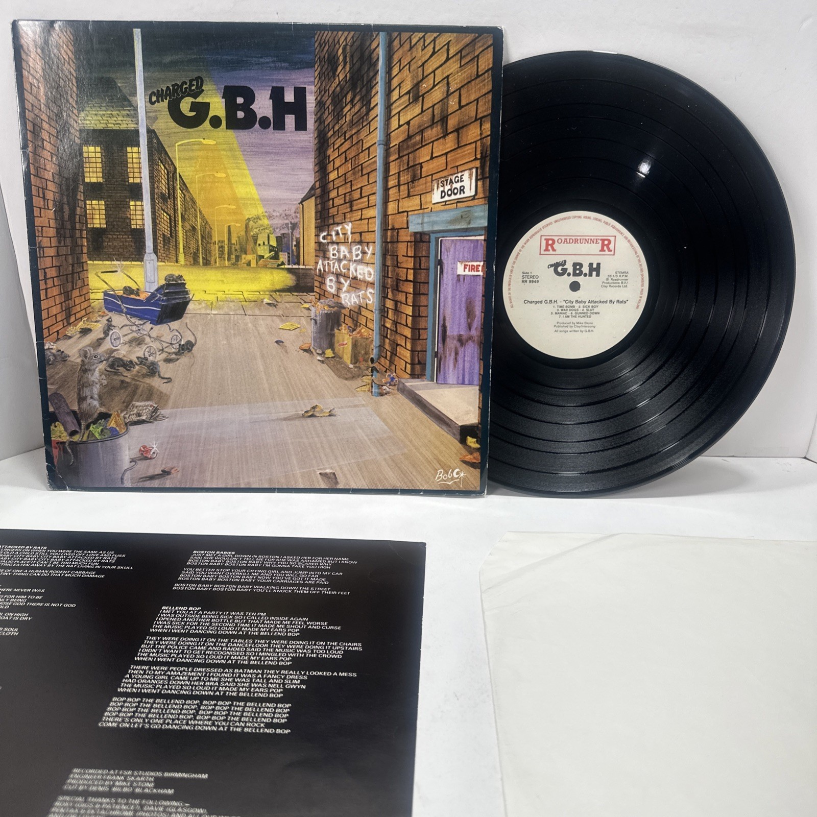 Charged G.B.H.- City Baby Attacked By Rats LP Vinyl 1982 “Holland” 1ST Press EX Charged G.B.H.- City Baby Attacked By Rats LP Vinyl 1982 “Holland” 1ST Press EX