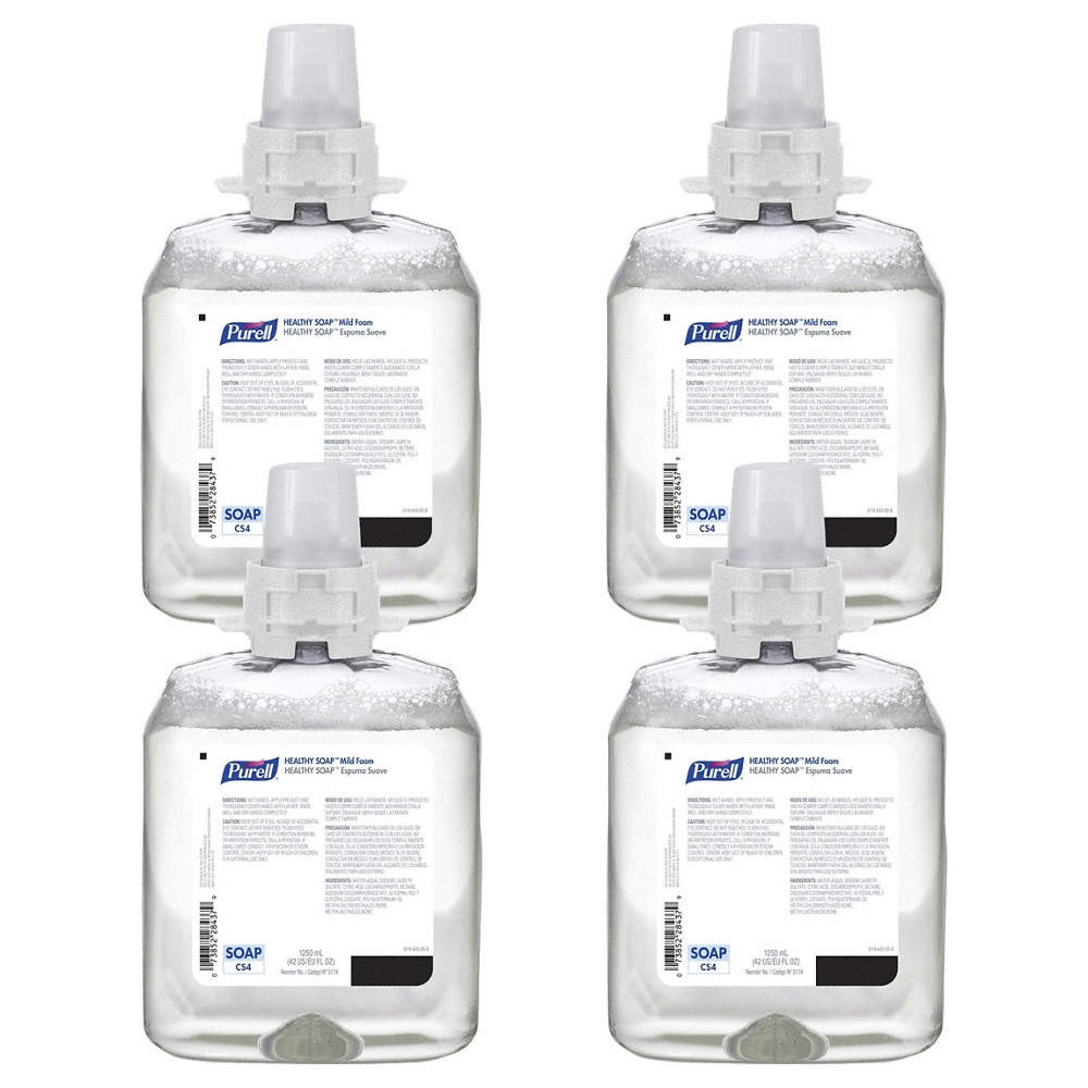 PURELL 5174-04 Hand Soap,CLR,1,250 mL,,PK4 60LY49