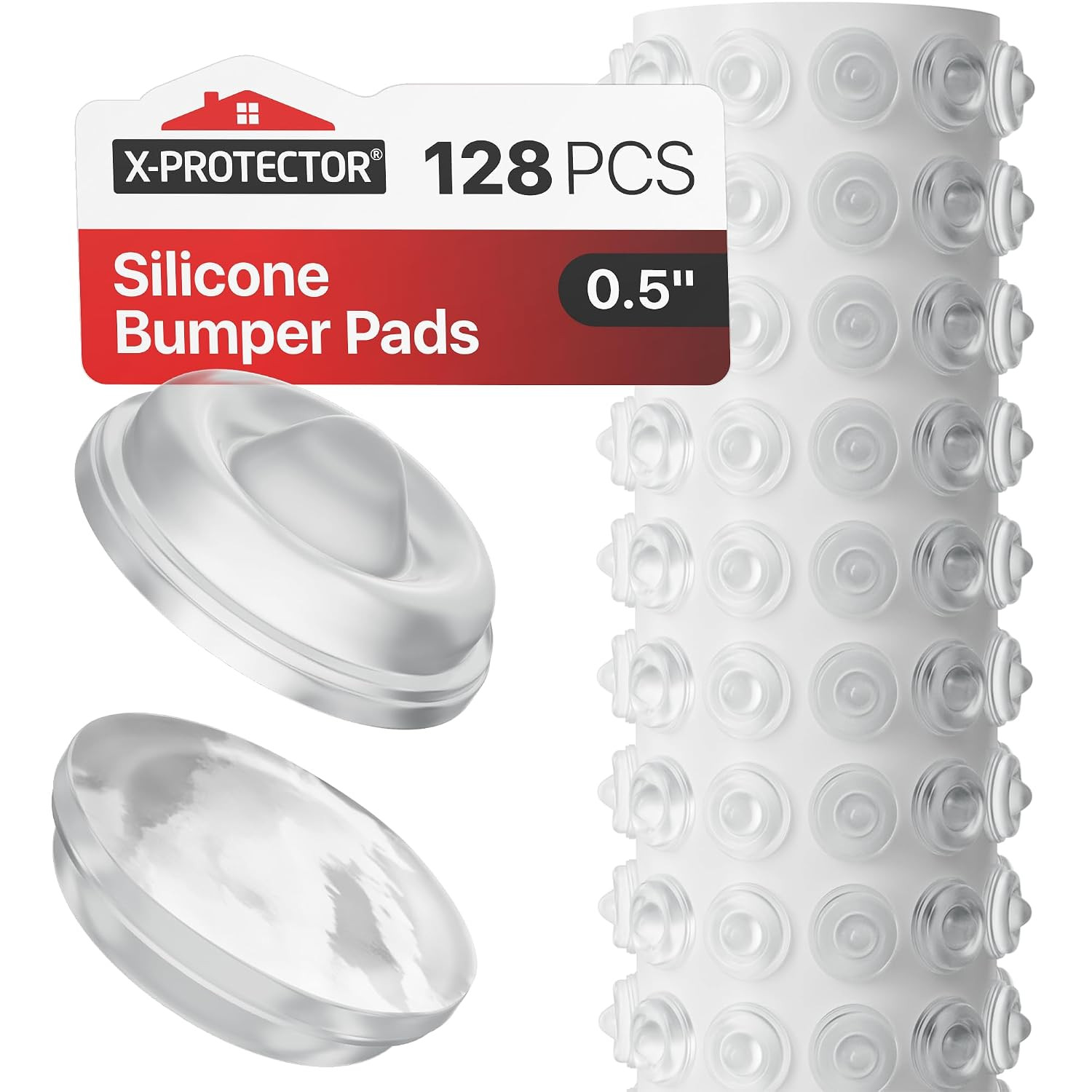 Cabinet Door Bumpers 128 PCS – 1/2\