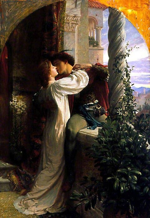 Dream-art Oil painting Sir+Frank+Dicksee-Romeo+And+Juliet young lovers people