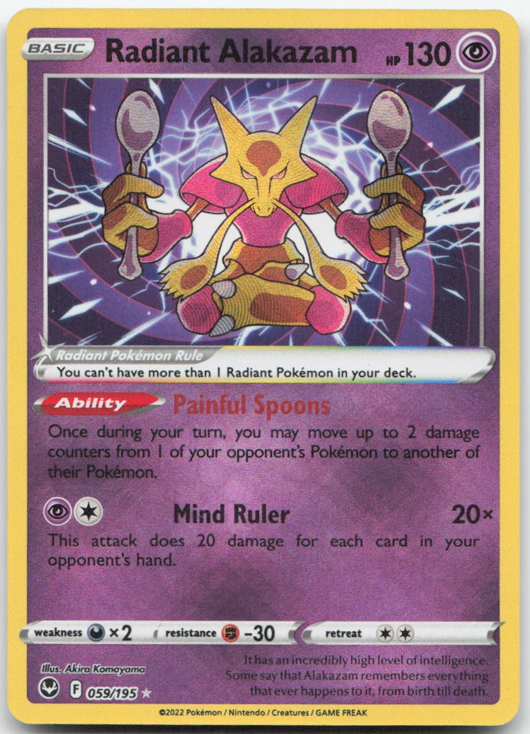 Radiant Alakazam Holofoil [SWSH12 - 059/195] NM Pokemon