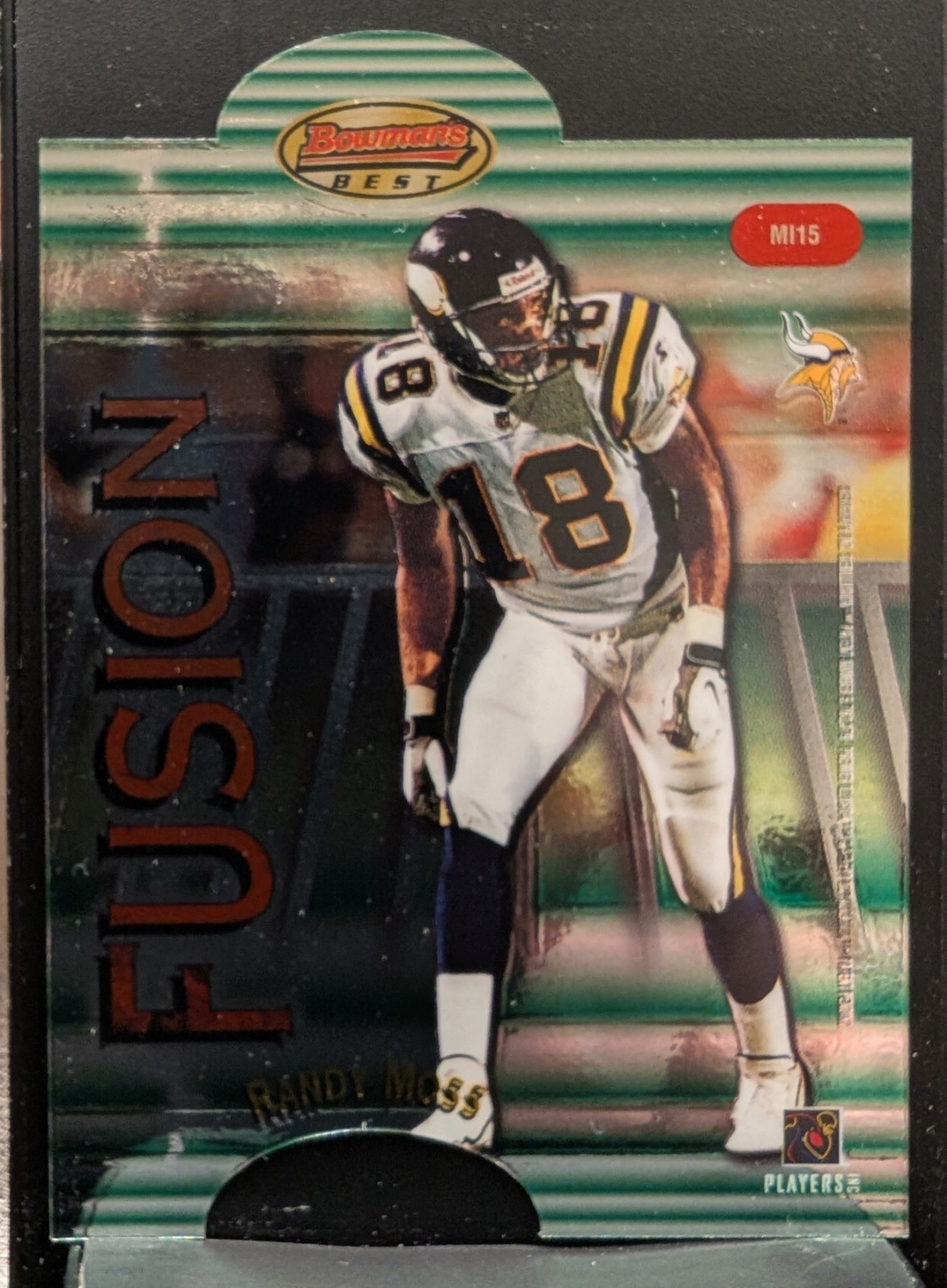 1998 Bowman\'s Best - Mirror Image Fusion Jerry Rice, Randy Moss #MI15 (RC) 1998 Bowman\'s Best - Mirror Image Fusion Jerry Rice, Randy Moss #MI15 (RC)