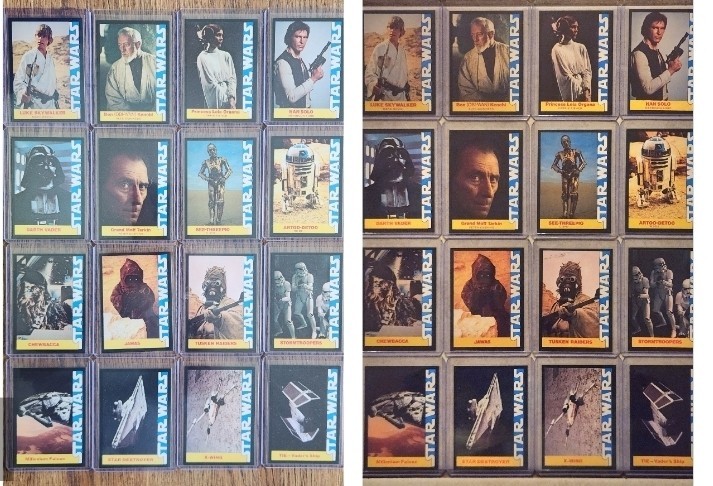 LOT OF 2 SETS: 1977 Star Wars Wonder Bread SPECIAL INSERT PROMO CARDS (#1 - #16)