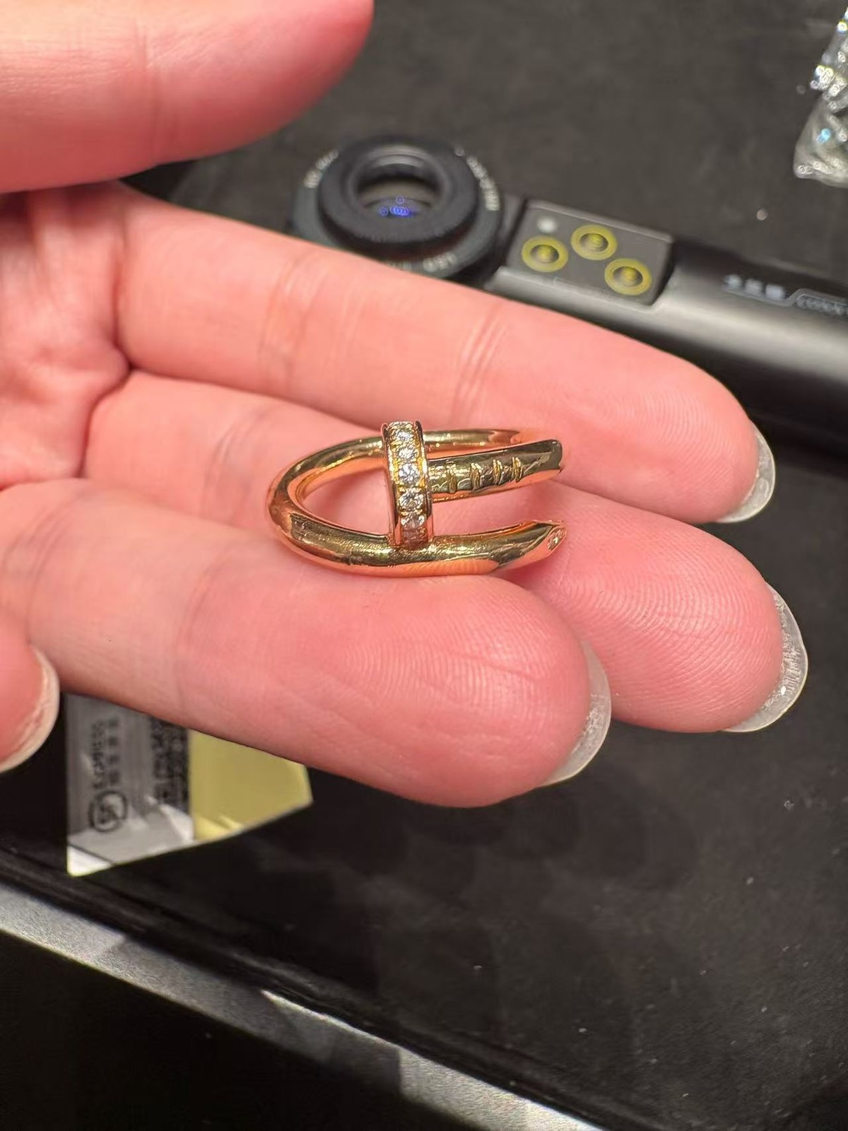 Authentic Cartier Juste un Clou Ring 18K Rose Gold Diamond Size 51 Authentic Cartier Juste un Clou Ring 18K Rose Gold Diamond Size 51