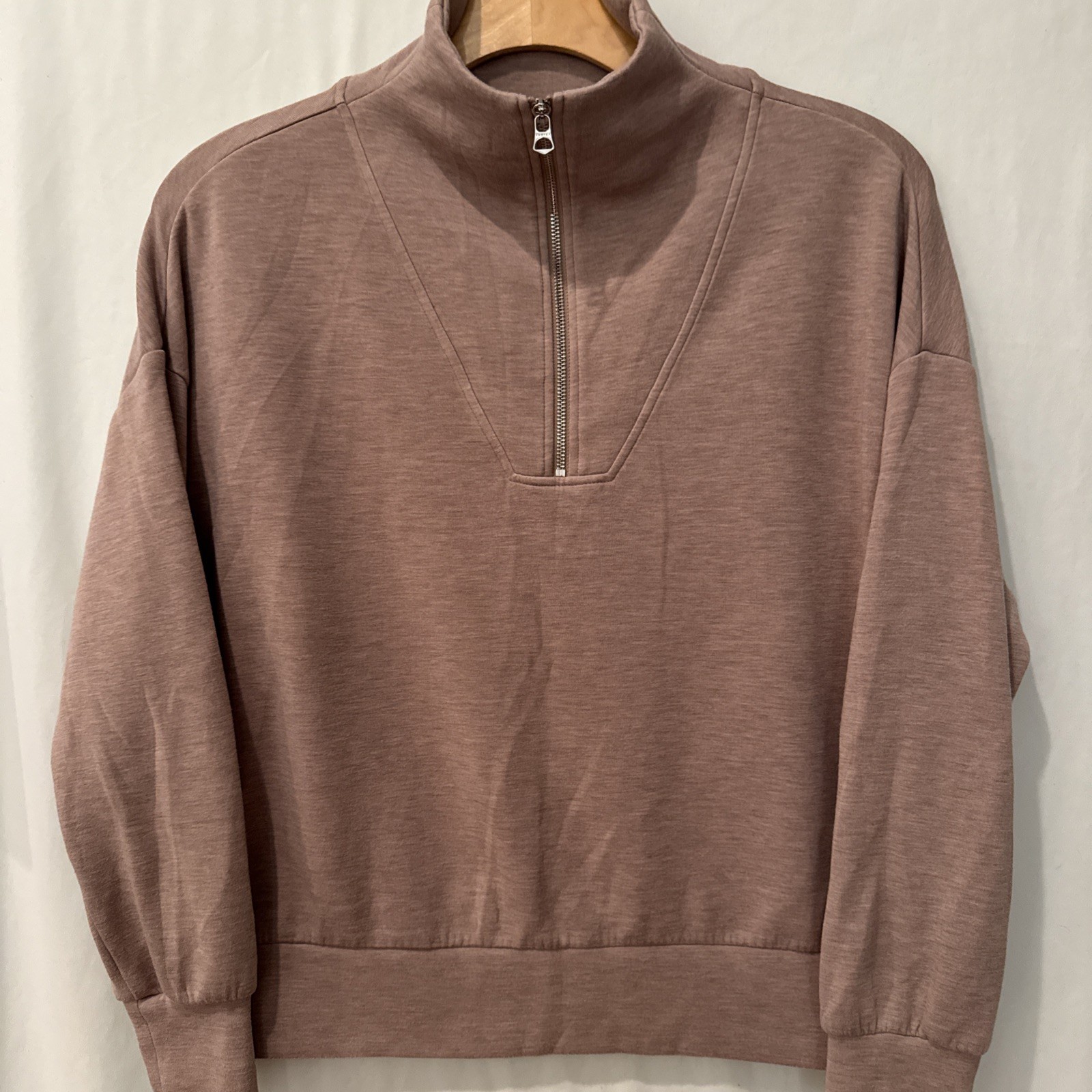 VARLEY DOUBLE SOFT 1/2 ZIP PULLOVER SWEATSHIRT SZ L TAN VARLEY DOUBLE SOFT 1/2 ZIP PULLOVER SWEATSHIRT SZ L TAN