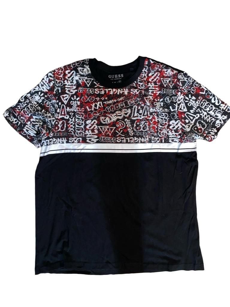 Guess Los Angeles Graffiti Print Short Sleeve T-Shirt Guess Los Angeles Graffiti Print Short Sleeve T-Shirt