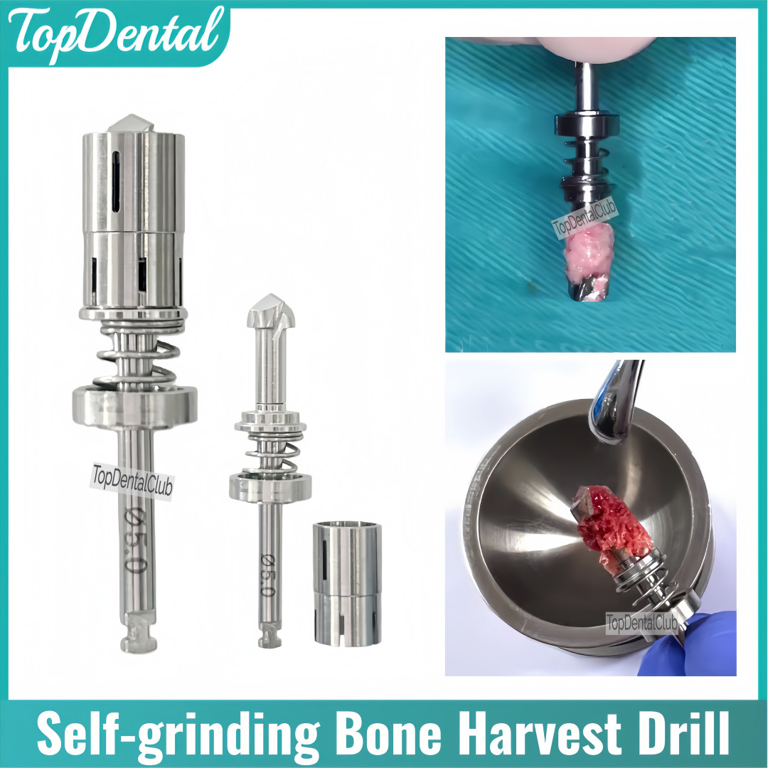 ⌀5.0 Dental GBR Autogeneous Trephine Bur Self Grinding Spring Bone Harvest Drill