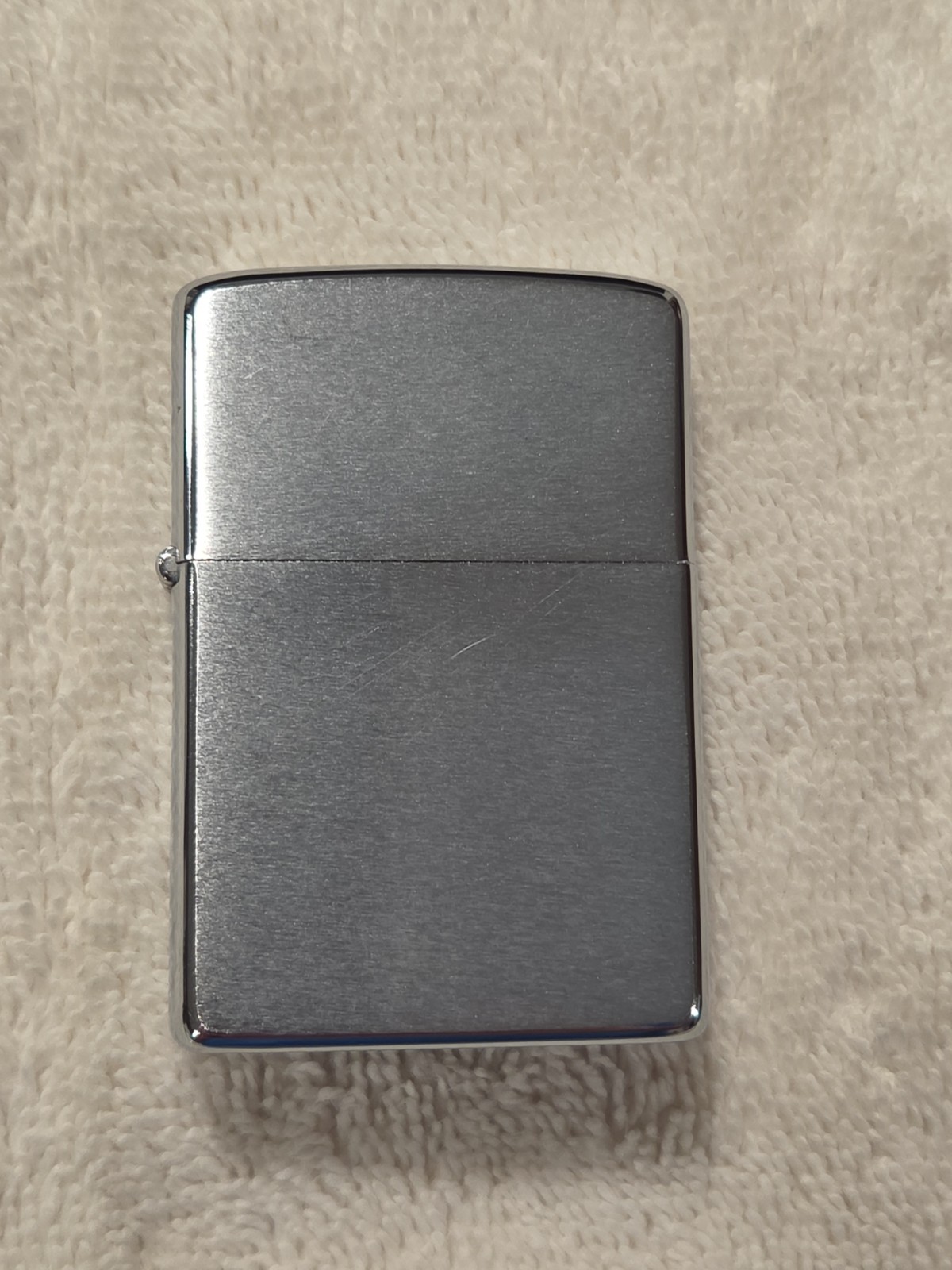 Vintage 1969 Zippo Lighter Brushed Chrome Near Mint 