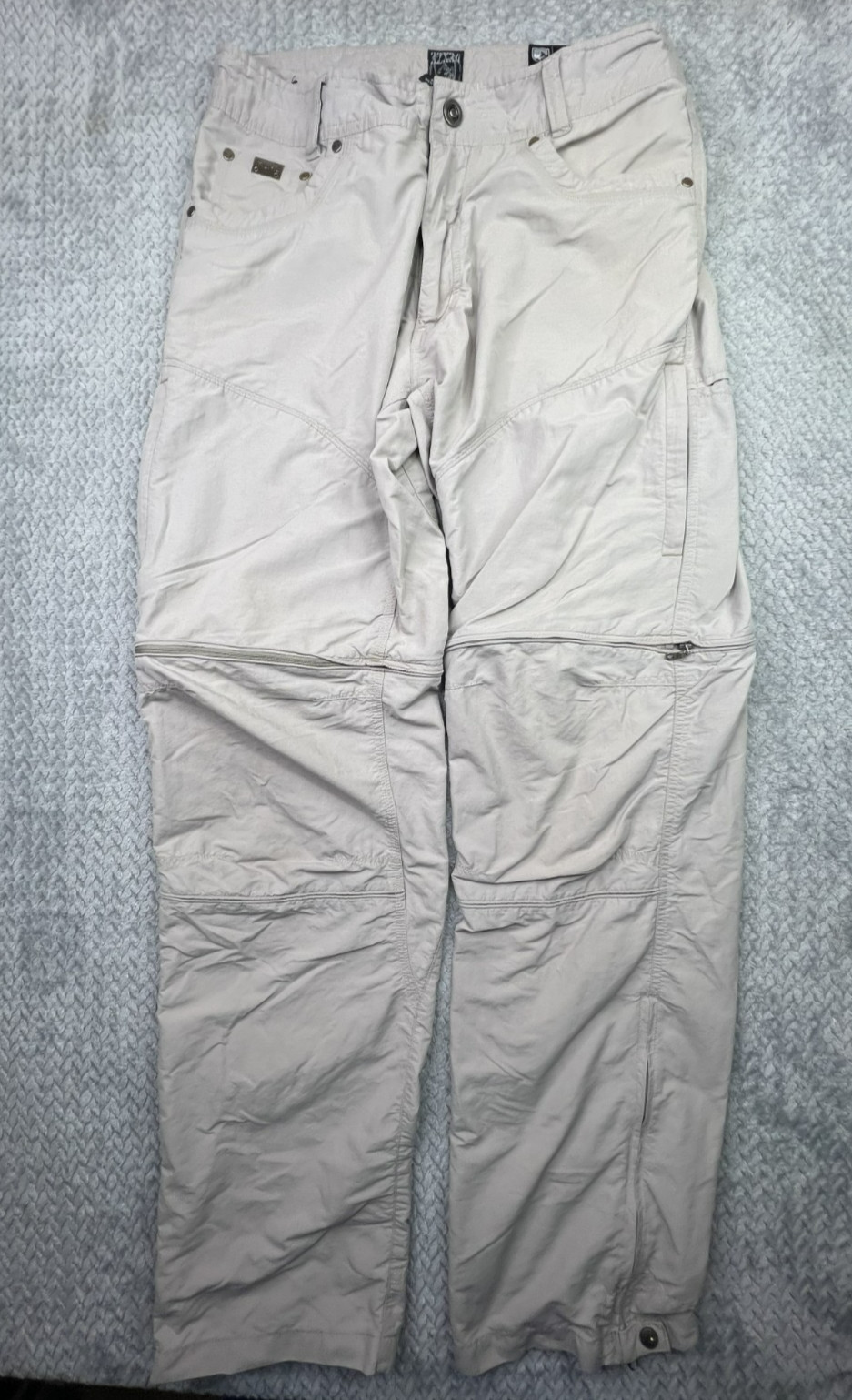 Kuhl Liberator Convertible Pants Mens 32x32 Gray Stealth Zip Off Hiking Outdoor
