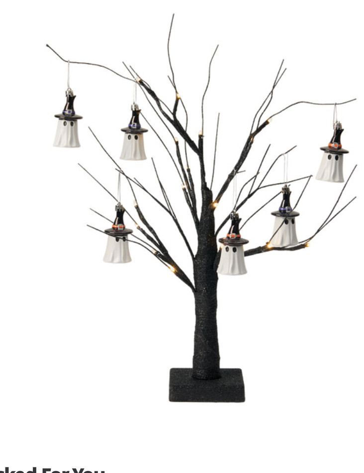 ALDI AOS The Halloween Collection LED Halloween Tree with Orn, 6pk Ghosts VIRAL ALDI AOS The Halloween Collection LED Halloween Tree with Orn, 6pk Ghosts VIRAL