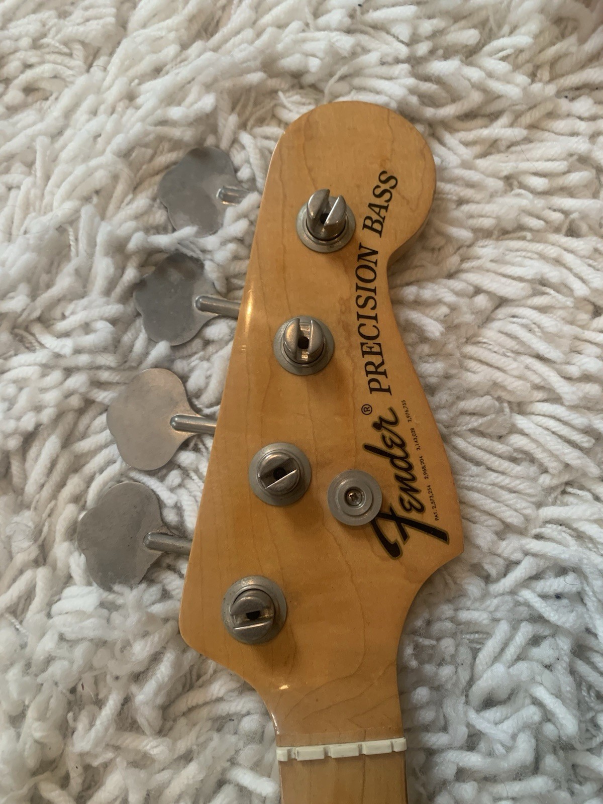 1968-early 1969 Fender Maple Cap Fretless Precision Bass Neck Super Rare 1968-early 1969 Fender Maple Cap Fretless Precision Bass Neck Super Rare