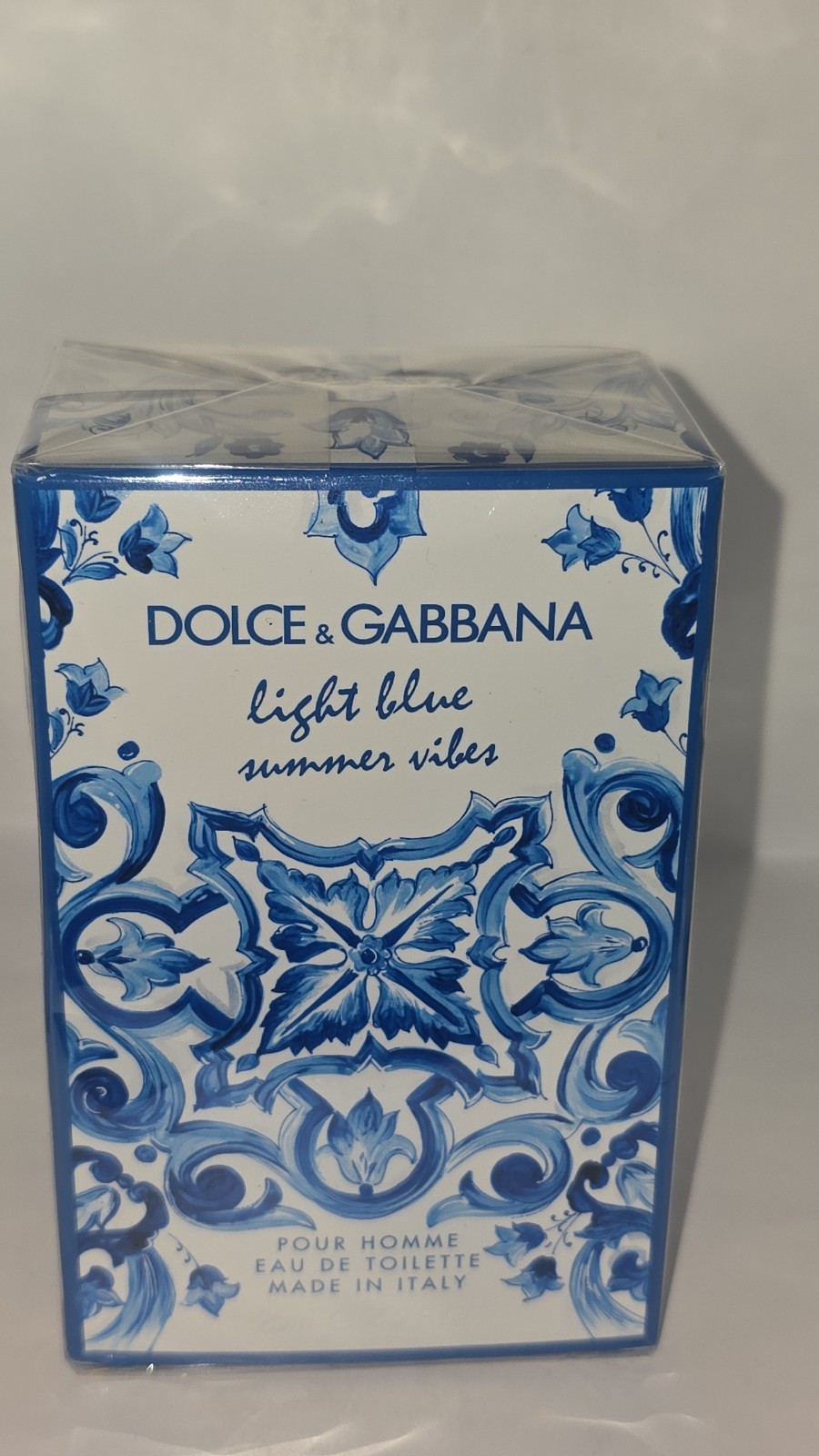 DOLCE & GABBANA LIGHT BLUE SUMMER VIBES EDT SPRAY FOR MEN 4.2 Oz / 125 ml 