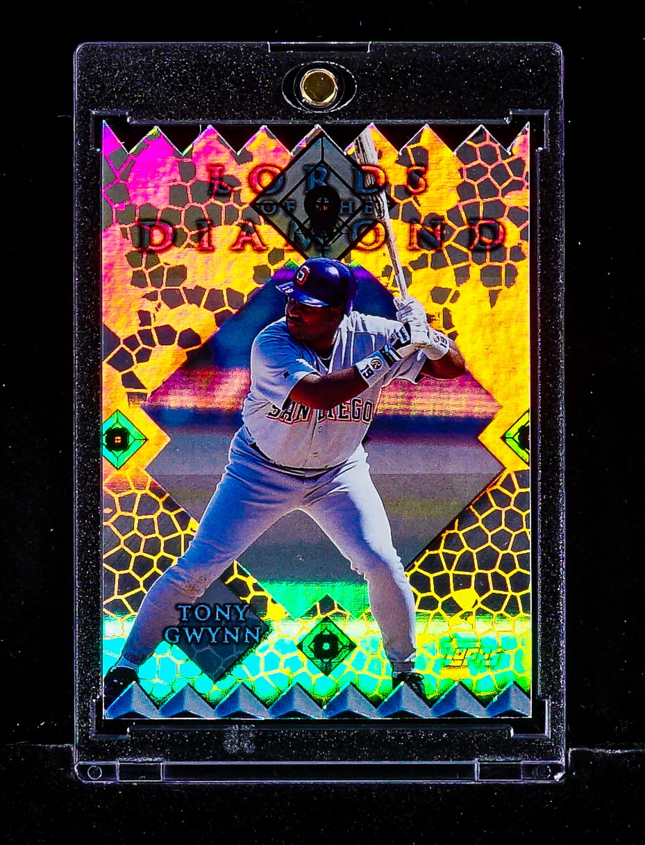 Tony Gwynn RARE LORDS OF DIAMOND HOLO FOIL DIE CUT CARD San Diego Padres HOF