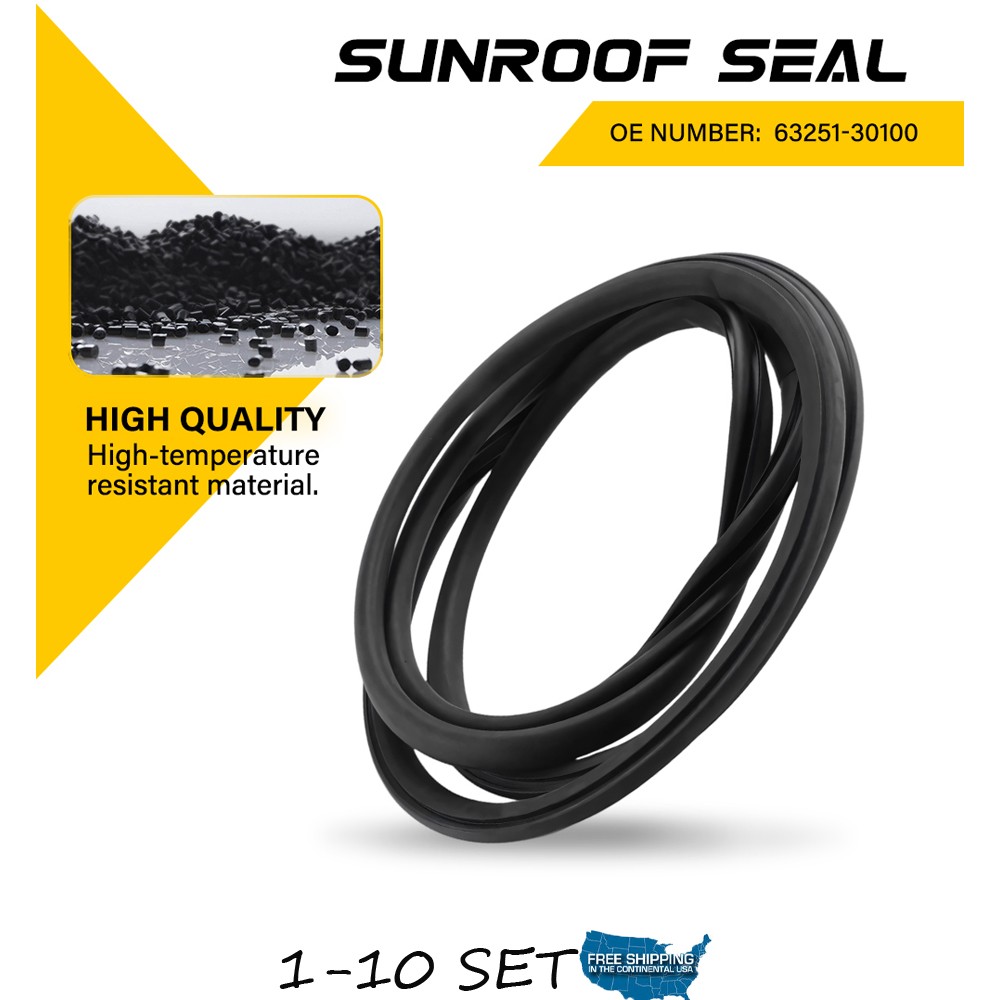 1-10Set Sunroof Weatherstrip Seal Upper Glass Gasket Fit TOYOTA LEXUS 6325130100