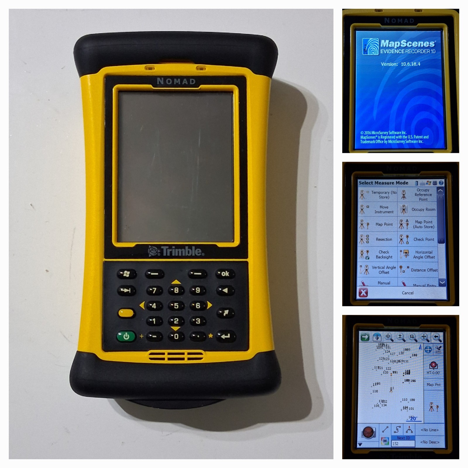Trimble Nomad 900GLD With MAPSCENES Evidence Recorder 10.6.18.4. Pristine Condit