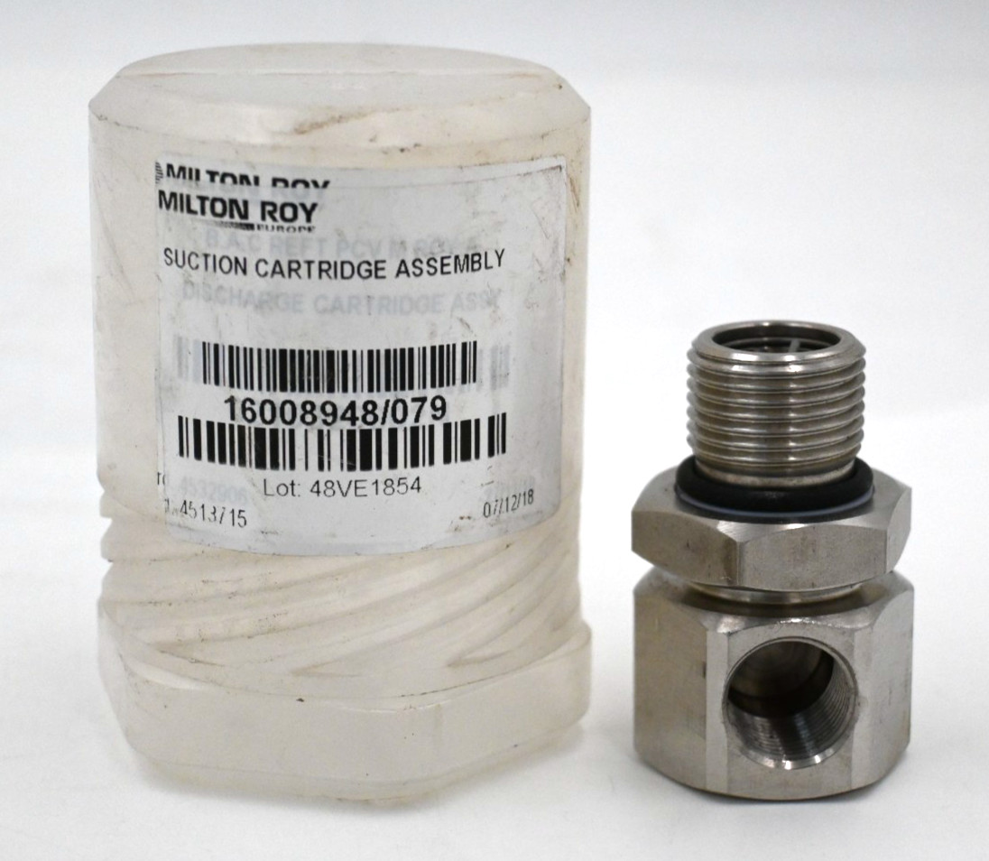 MILTON ROY 16008948/079 SUCTION CARTRIDGE ASSEMBLY