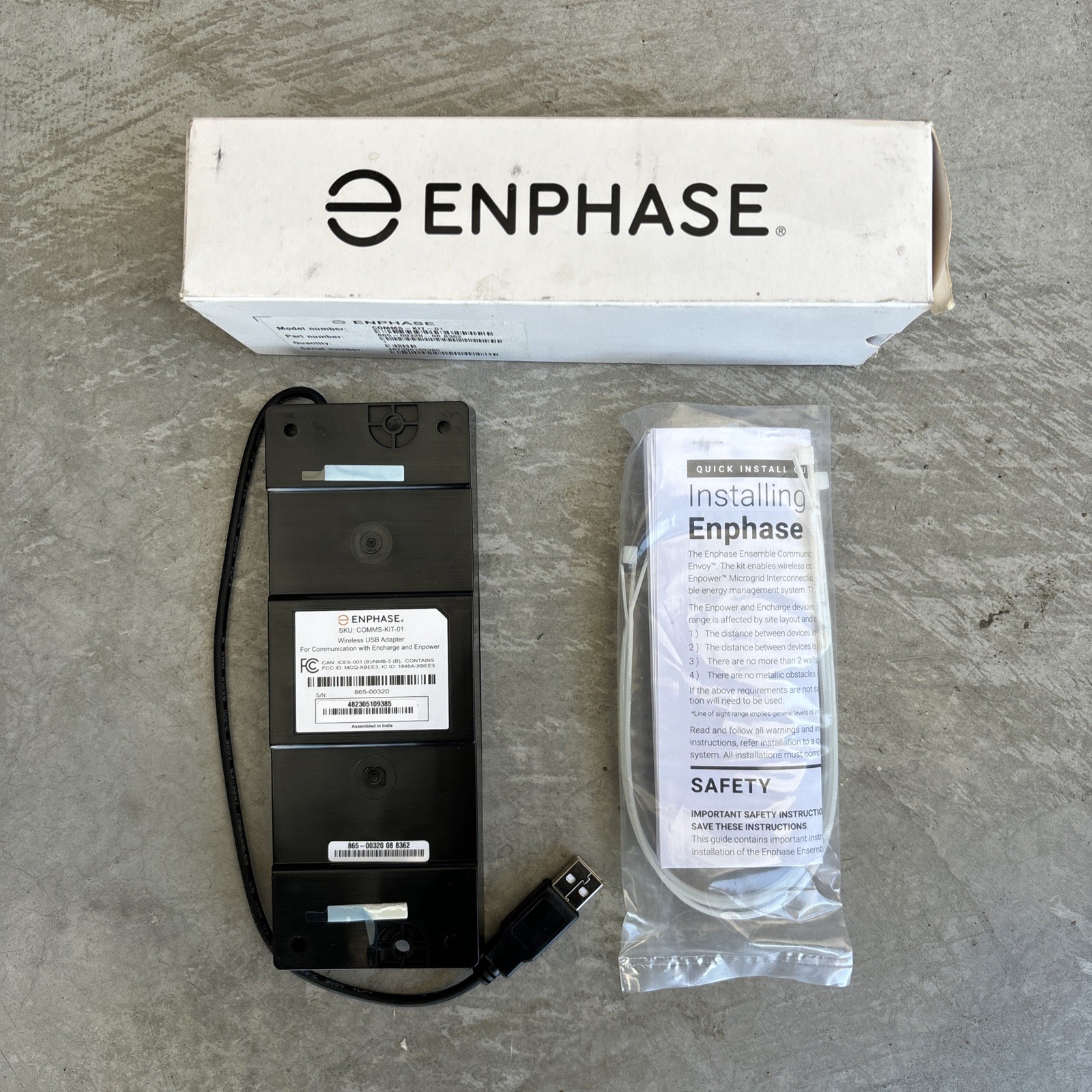 ENPHASE COMMS-KIT-01 Wireless USB Cmmunications Kit for Encharge & Enpower ENPHASE COMMS-KIT-01 Wireless USB Cmmunications Kit for Encharge & Enpower