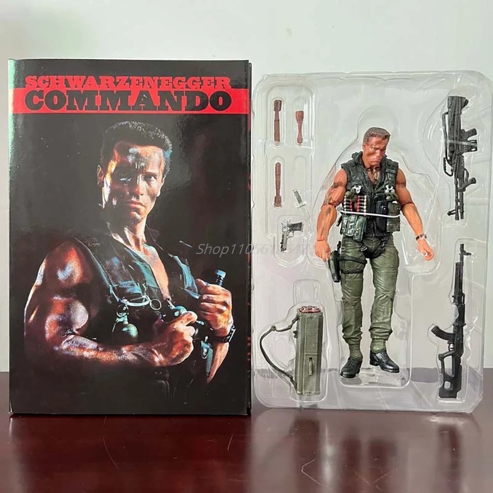 NECA Commando 30th Anniversary John Matrix PVC Action Figure Collectible Model NECA Commando 30th Anniversary John Matrix PVC Action Figure Collectible Model