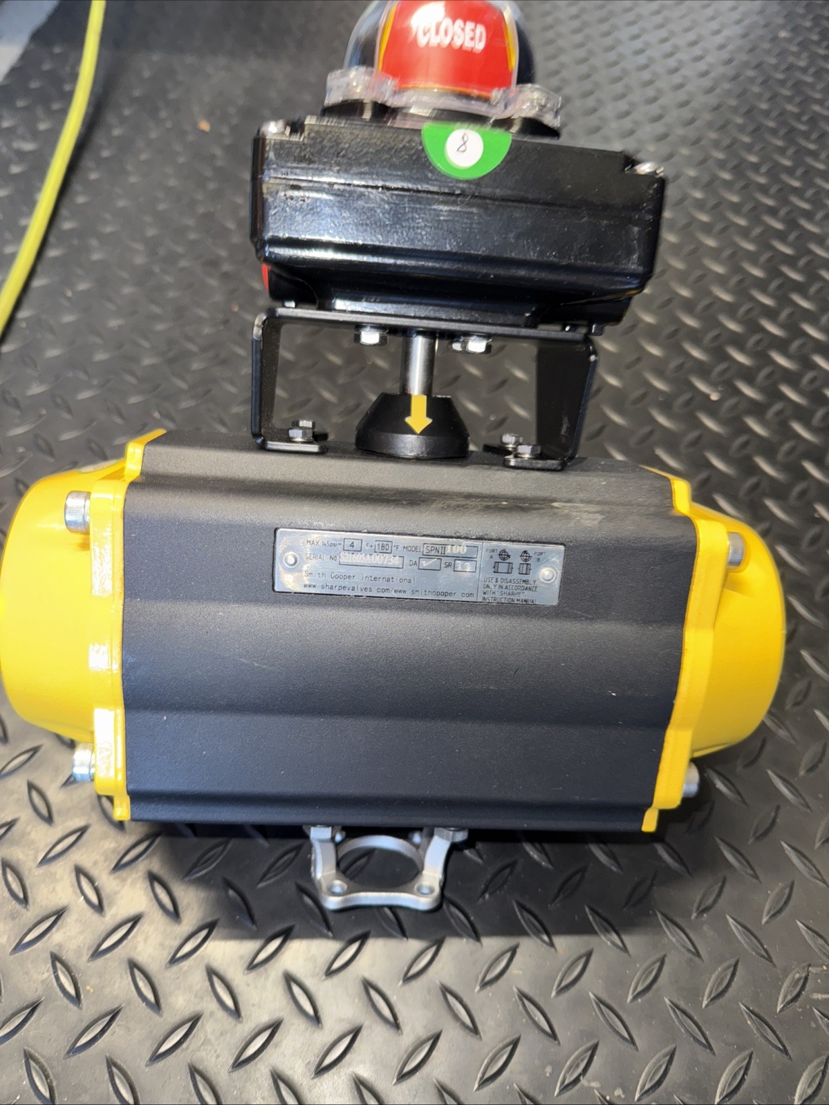 🔥 New Smith Cooper SHARPE SPNII 160 Pneumatic Actuator W/SLXS4MH10 Limit Switch