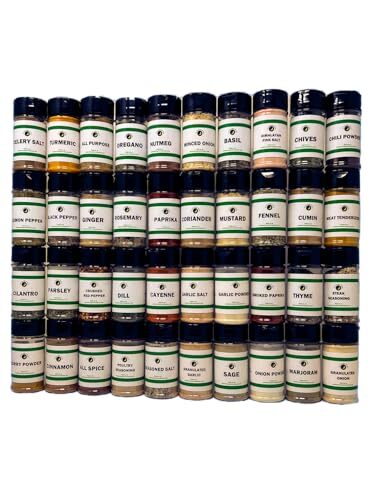Premium | Ultimate Pantry Seasoning, Herb, Spice and Seasoned Salt Set | Variety