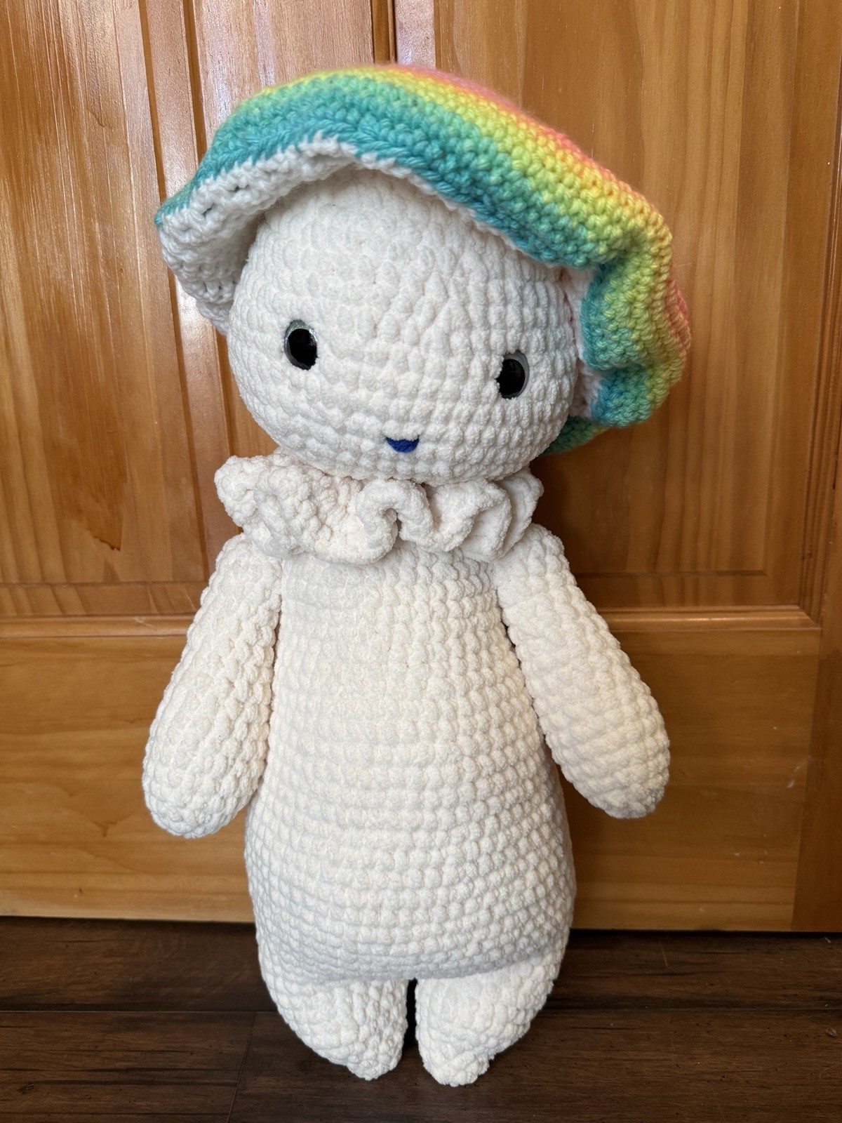 Ooak Handmade Crochet Huge Mushroom Doll