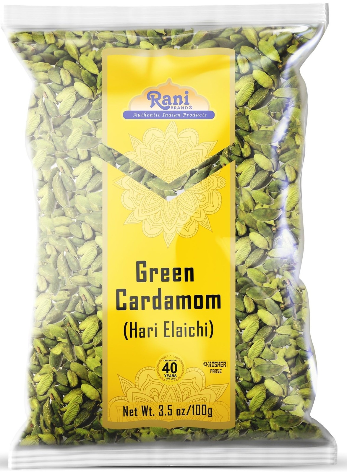Rani Green Cardamom Pods Spice (Hari Elachi) 3.5oz 3.5 Ounce (Pack of 1)