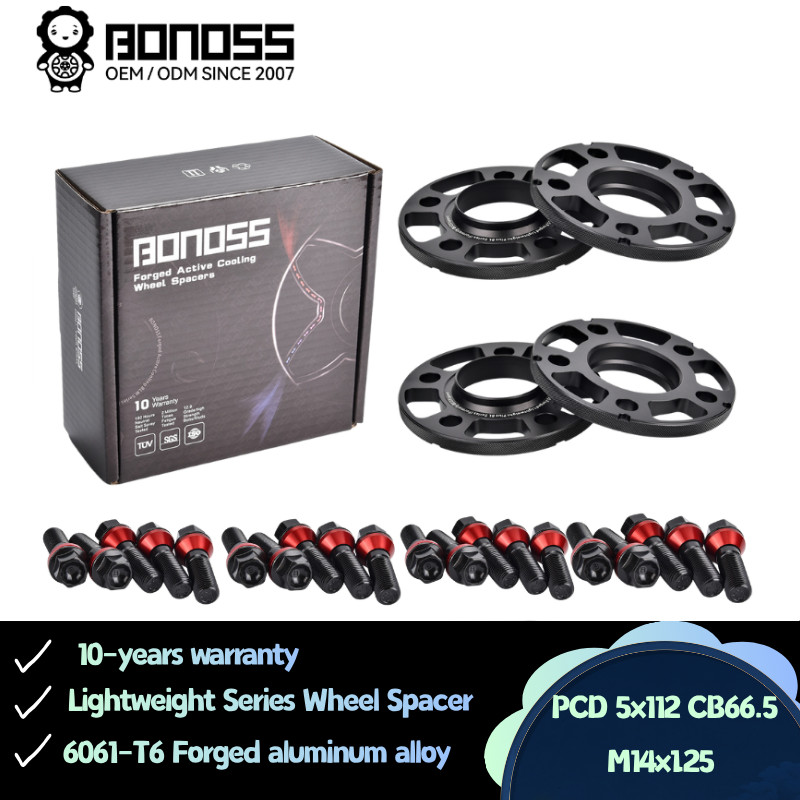 BONOSS Hubcentric 4pc 12/15mm Wheel Spacers 5x112 for Toyota GR Supra 2019-2023