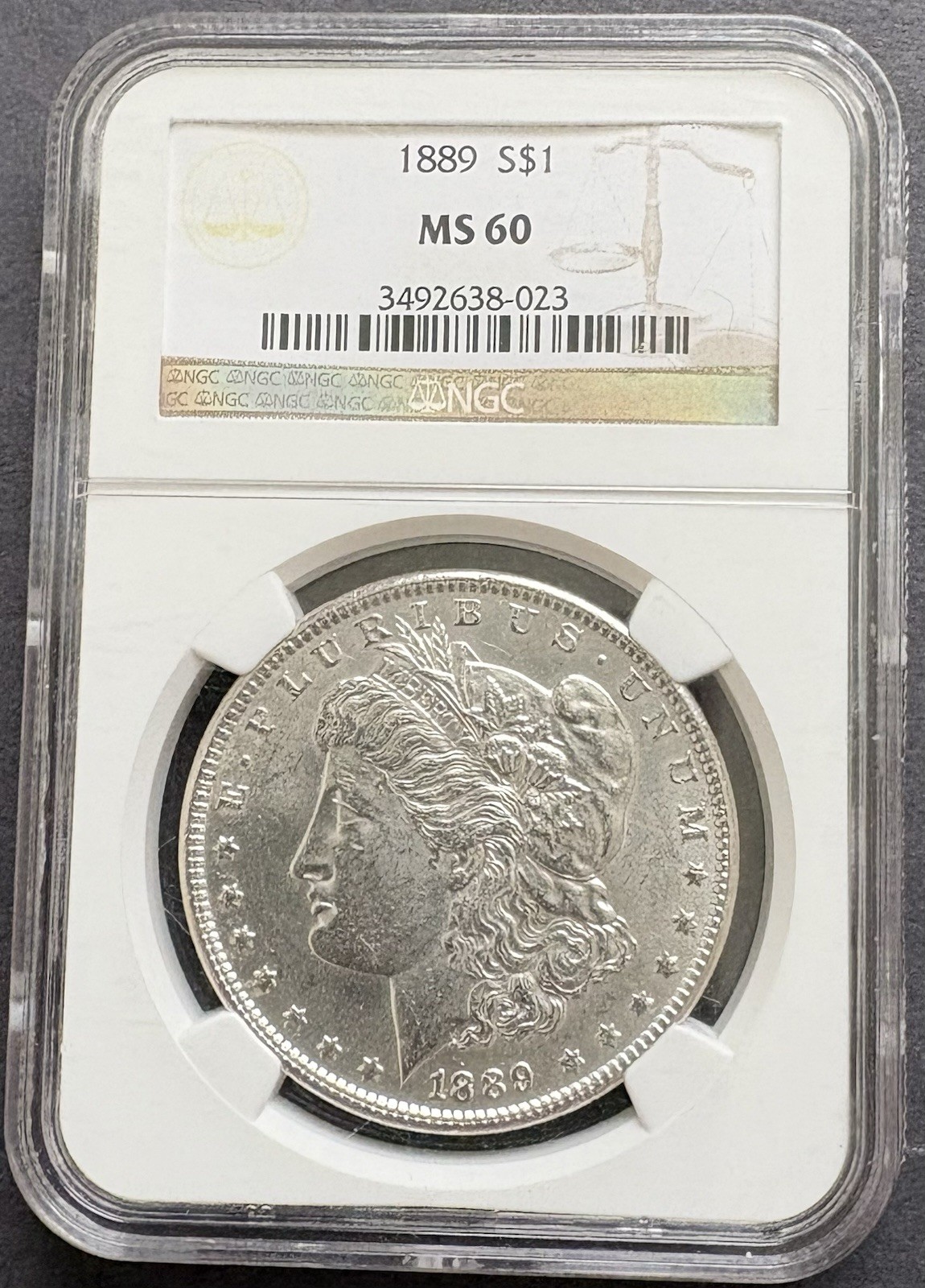 1889-P $1 MORGAN SILVER DOLLAR 1889-P $1 MORGAN SILVER DOLLAR