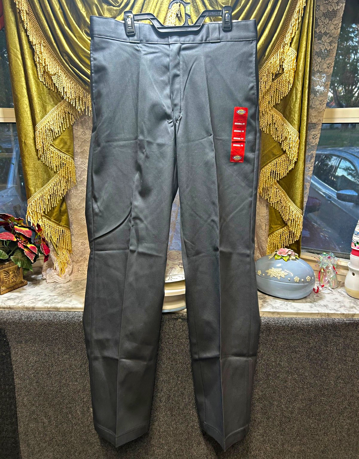 Dickies 874 Original Fit Flex Twill Workwear Pants Gray Men's Size 32