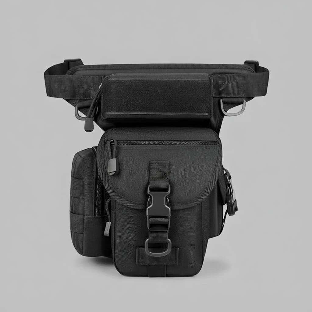 Tactical Drop Leg Pouch - Military Thigh Waist Pack for Moto, Cycling & Hiking