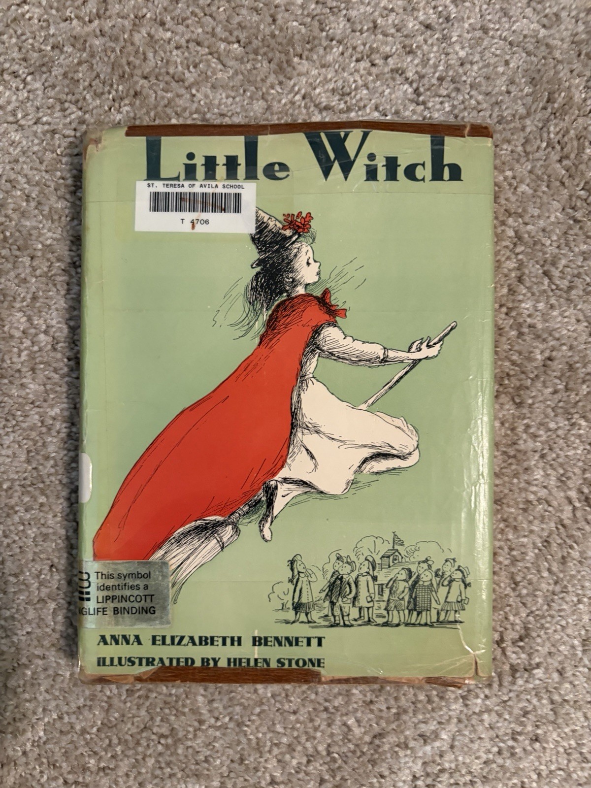 Little Witch Vintage Book Anna Elizabeth Bennett With Sleeve Former Library Book Little Witch Vintage Book Anna Elizabeth Bennett With Sleeve Former Library Book