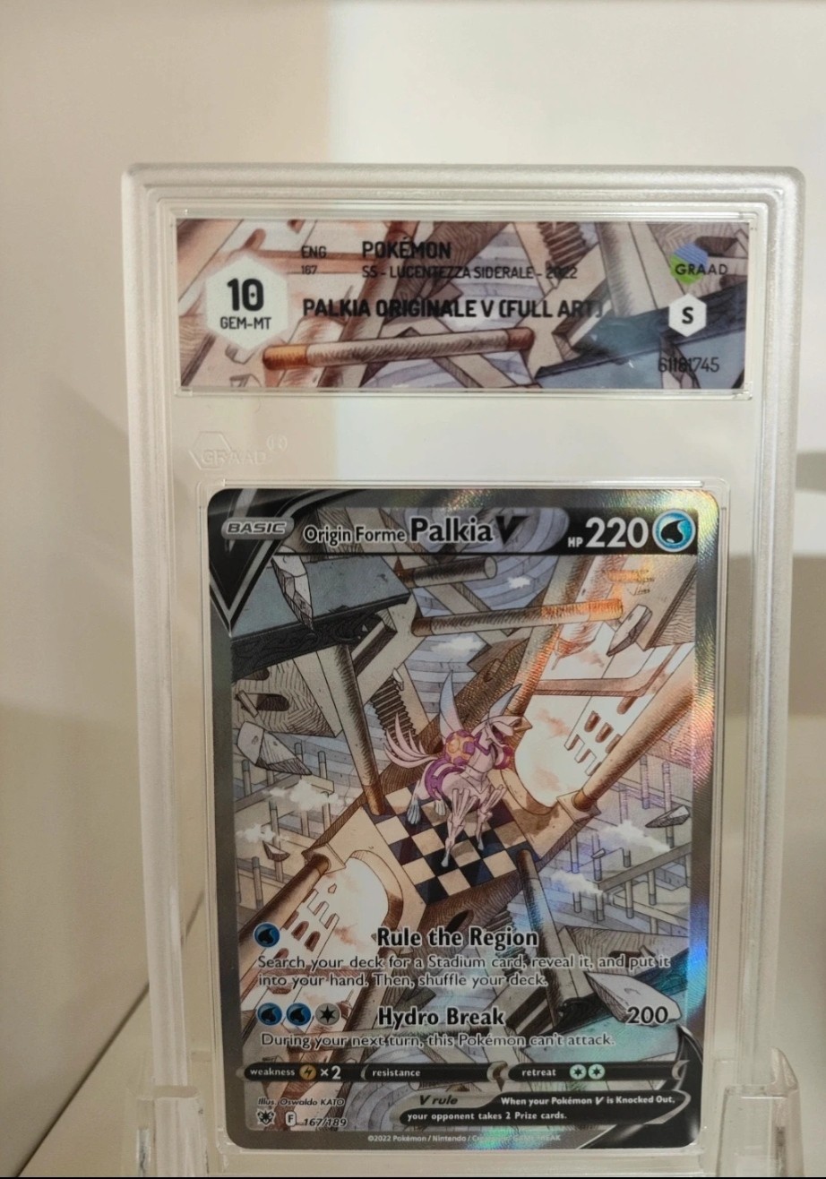 Pokemon Origin Shape Palkia V 167/189 Astral Radiance ENG Full Art Graded 10 Pokemon Origin Shape Palkia V 167/189 Astral Radiance ENG Full Art Graded 10