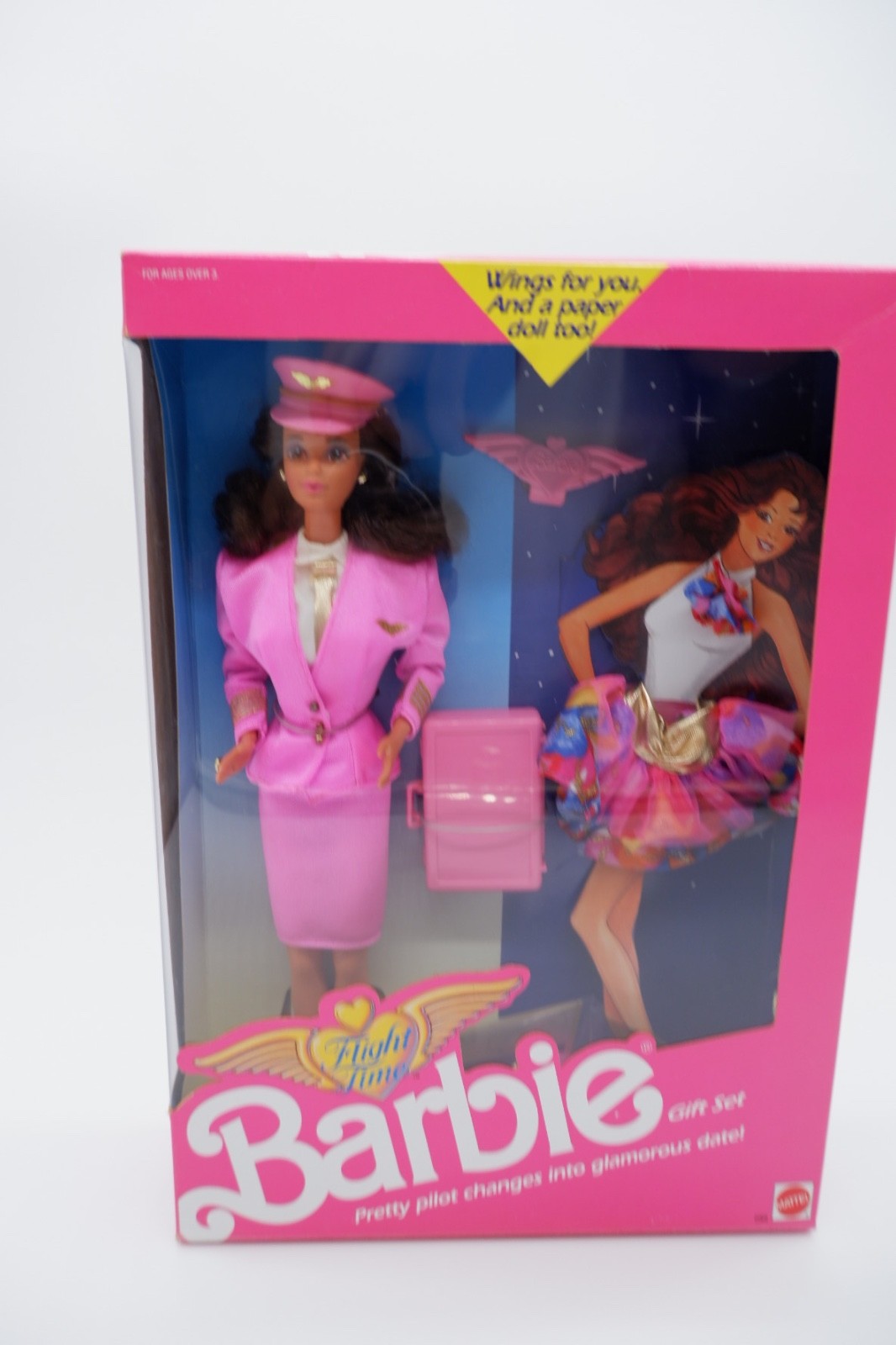 Barbie 1989 Flight Times Gift Set Teresa Made in Malaysia NRFB