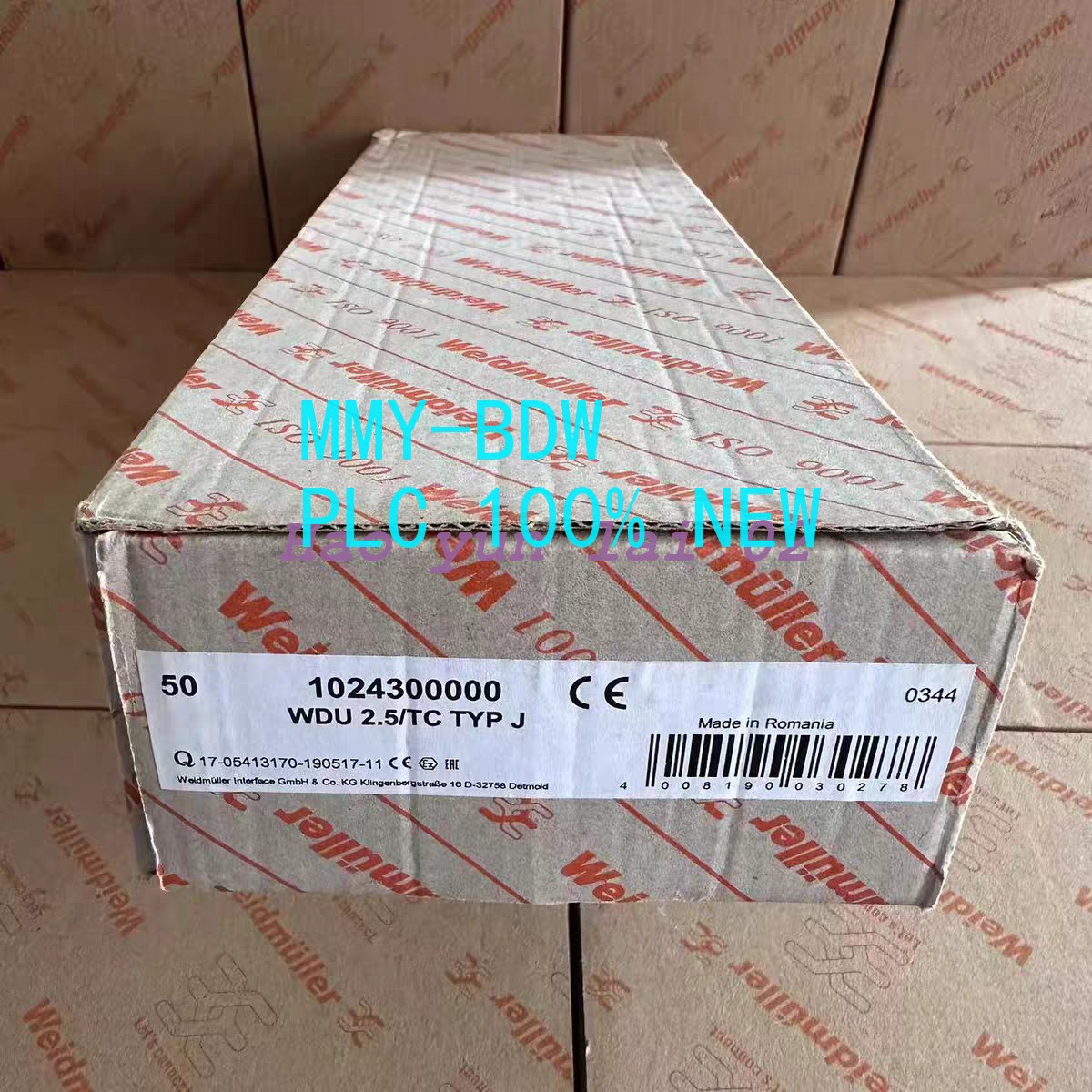 50PC/box New WEIDMULLER WDU 2.5/TC TYP J 1024300000 Terminal Block Freight Free