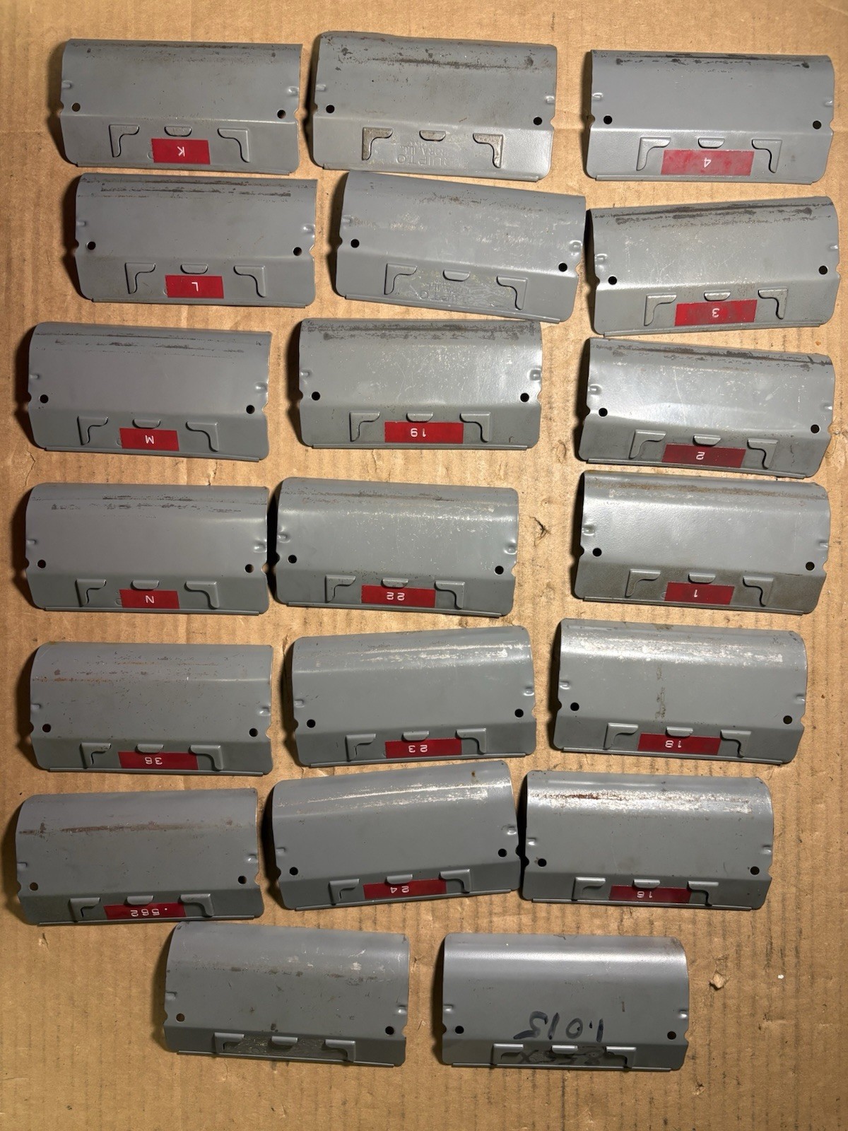 20 pc Lot of Equipto Drawer Dividers 5-3/8 20 pc Lot of Equipto Drawer Dividers 5-3/8