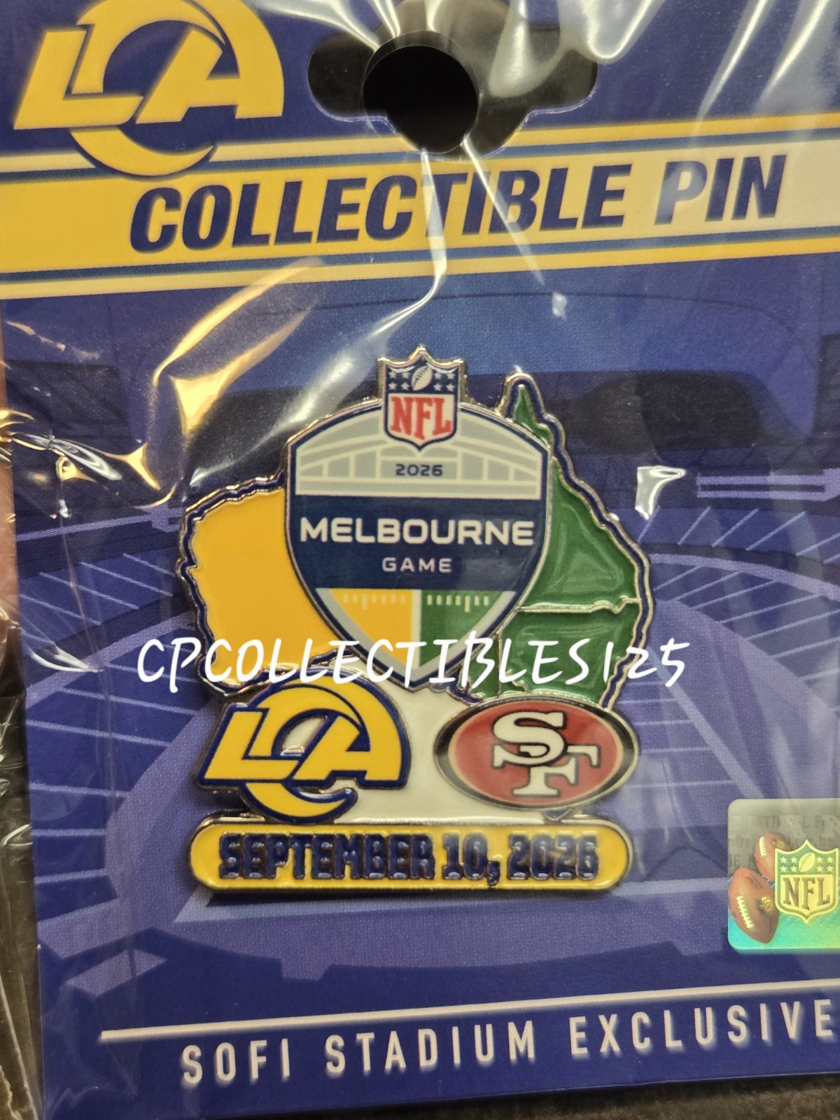 Los Angeles Rams VS San Francisco 49ers Game day Pin 9/10/2026 MELBOURNE