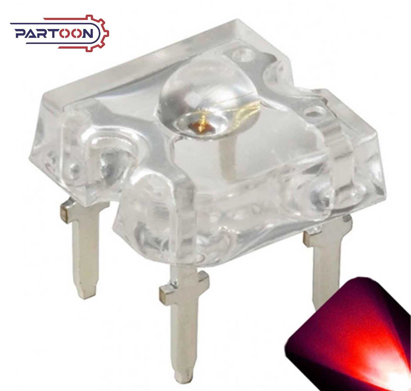 PARTOON 3mm Piranha Red LED (Pack of 1000)