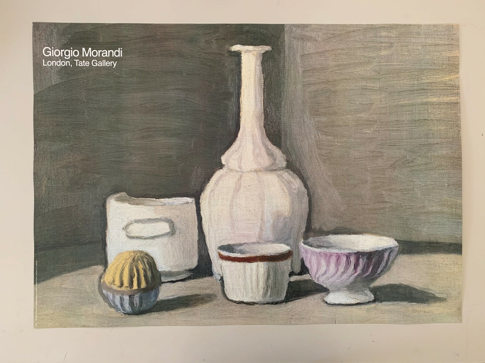 GIORGIO MORANDI \'STILL LIFE ,1946\' ,AUTHENTIC 1990 TATE GALLERY ART PRINT