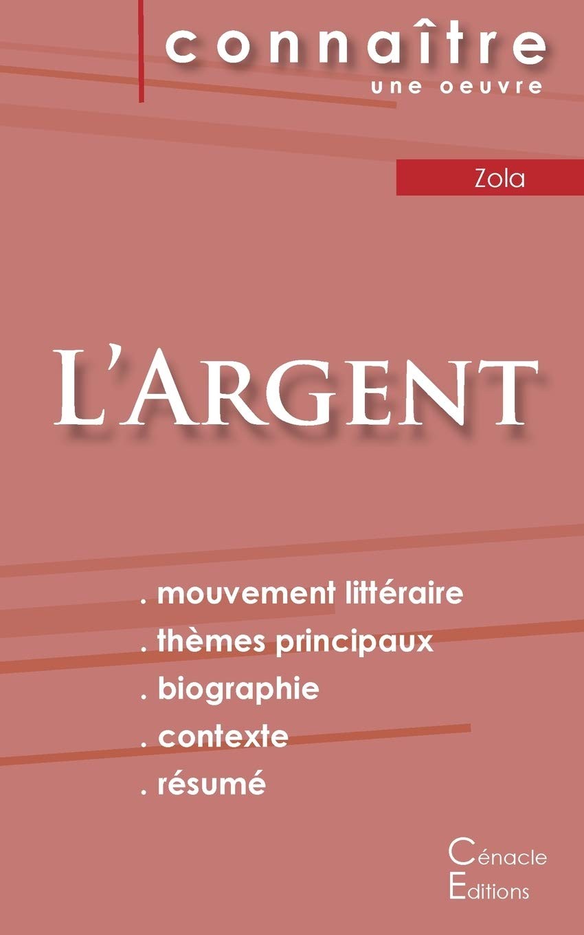 Fiche de lecture L\'Argent de Emile Zola (Analys, Zola..