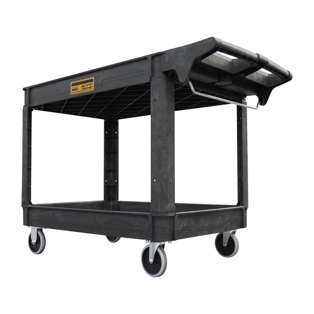 Heavy Duty Service Shop Tool Cart 2-Shelf 500lbs Capacity Organizer Rolling 30\