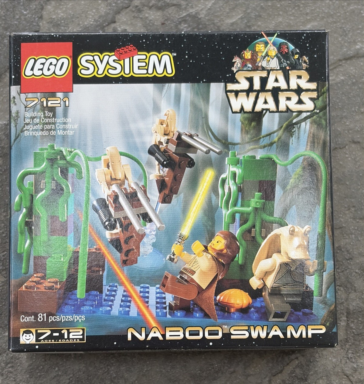 Vintage LEGO Star Wars Naboo Swamp #7121 New In Sealed Box 1999 Vintage LEGO Star Wars Naboo Swamp #7121 New In Sealed Box 1999