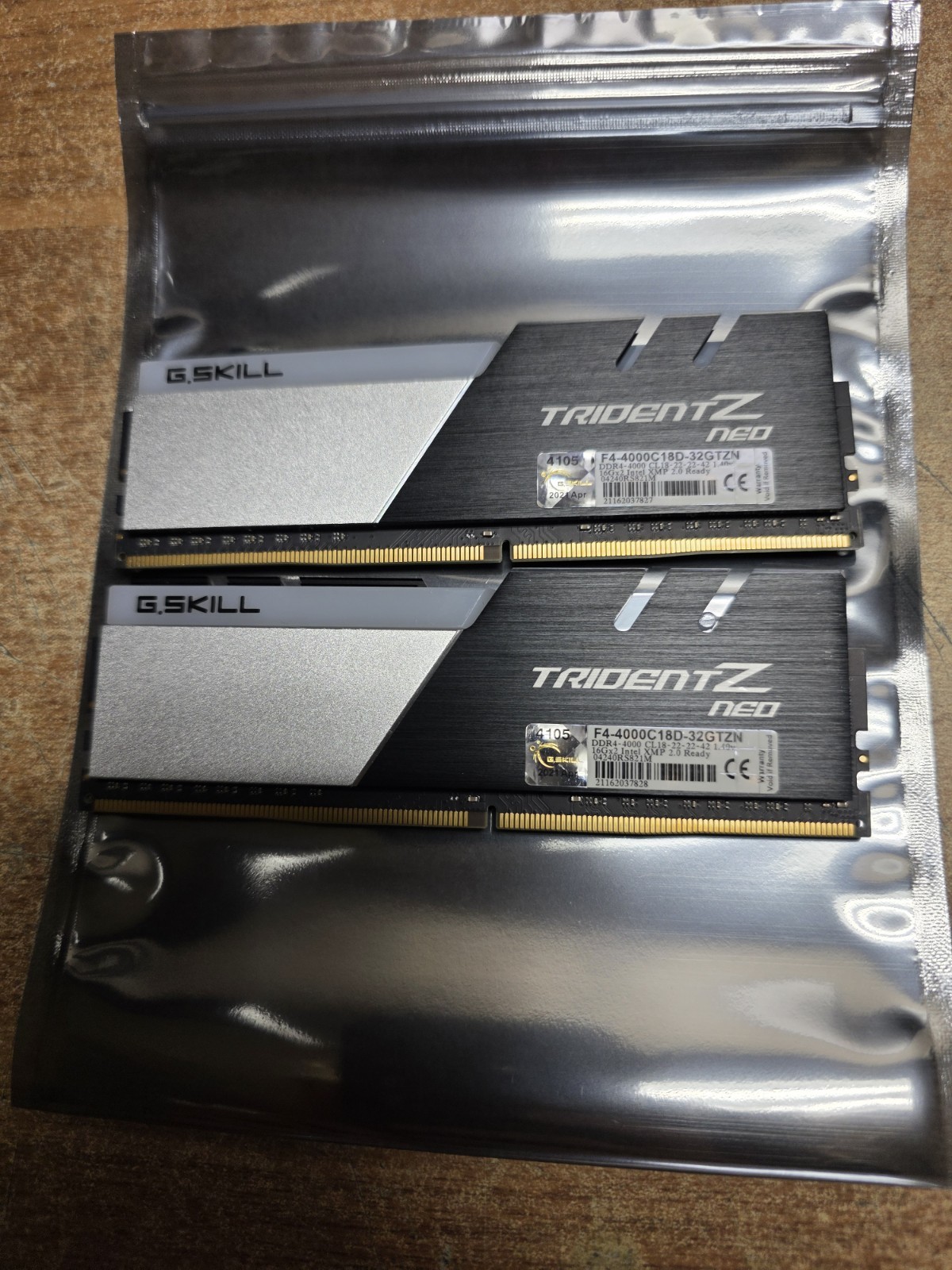 G.SKILL Trident Z RGB Series DDR4 RAM (XMP) 32GB (2x16GB) 4000MT/s CL18-22-22-42