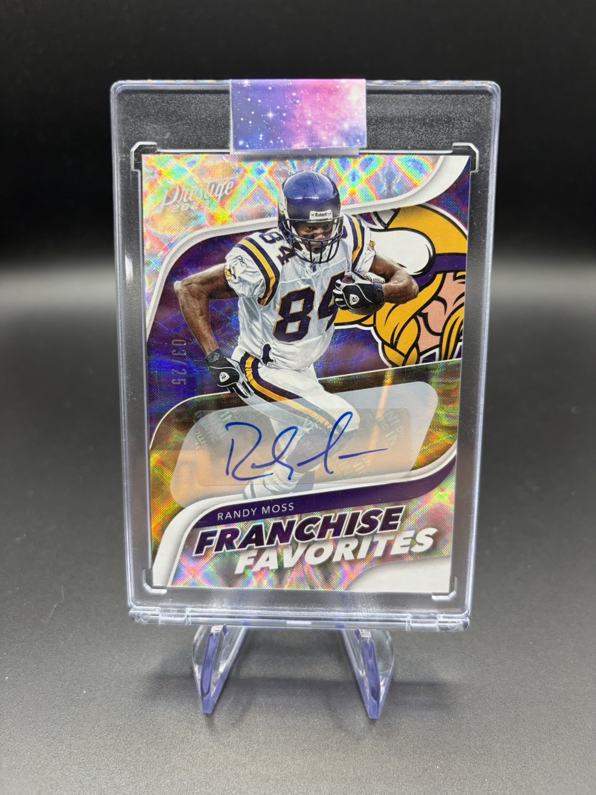 2023 Panini Prestige Randy Moss Franchise Favorites Auto /25 #FF-5 2023 Panini Prestige Randy Moss Franchise Favorites Auto /25 #FF-5