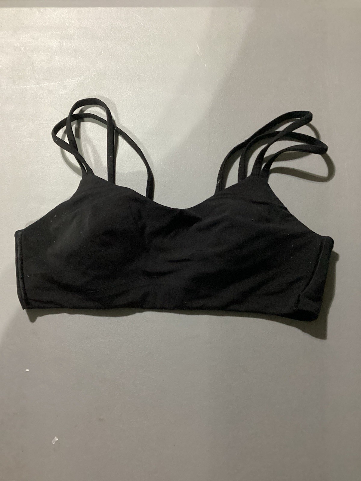 lululemon athletica Free To Be Black Crossback Pullover Sports Bra S B lululemon athletica Free To Be Black Crossback Pullover Sports Bra S B
