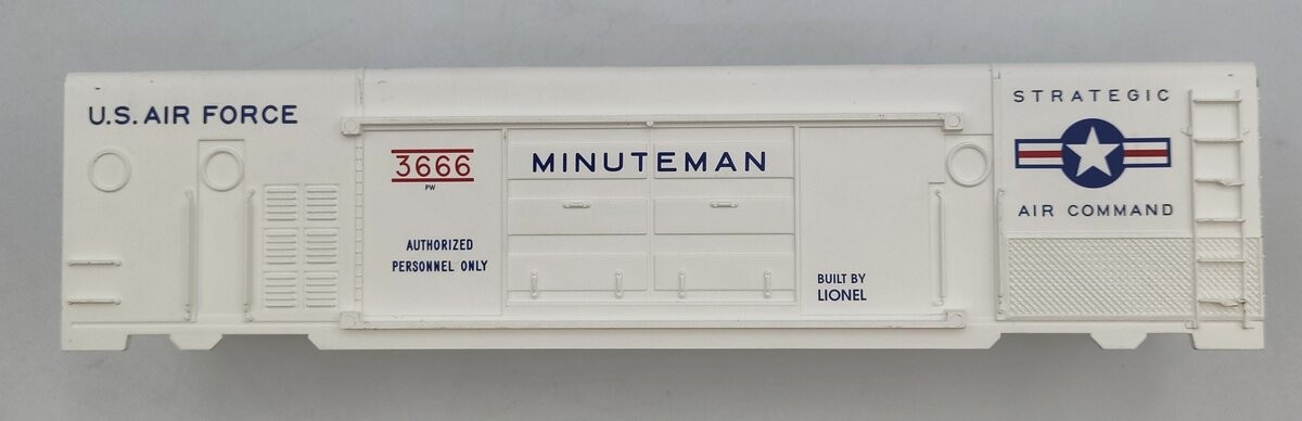 Lionel 3666-1 Minuteman U.S. Air Force Boxcar Body Shell #3666