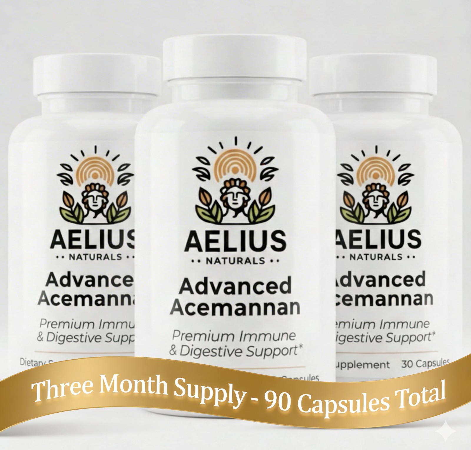 Advanced Acemannan (3-Pack) - Premium Aloe Supplement - Sourced from Costa Rica