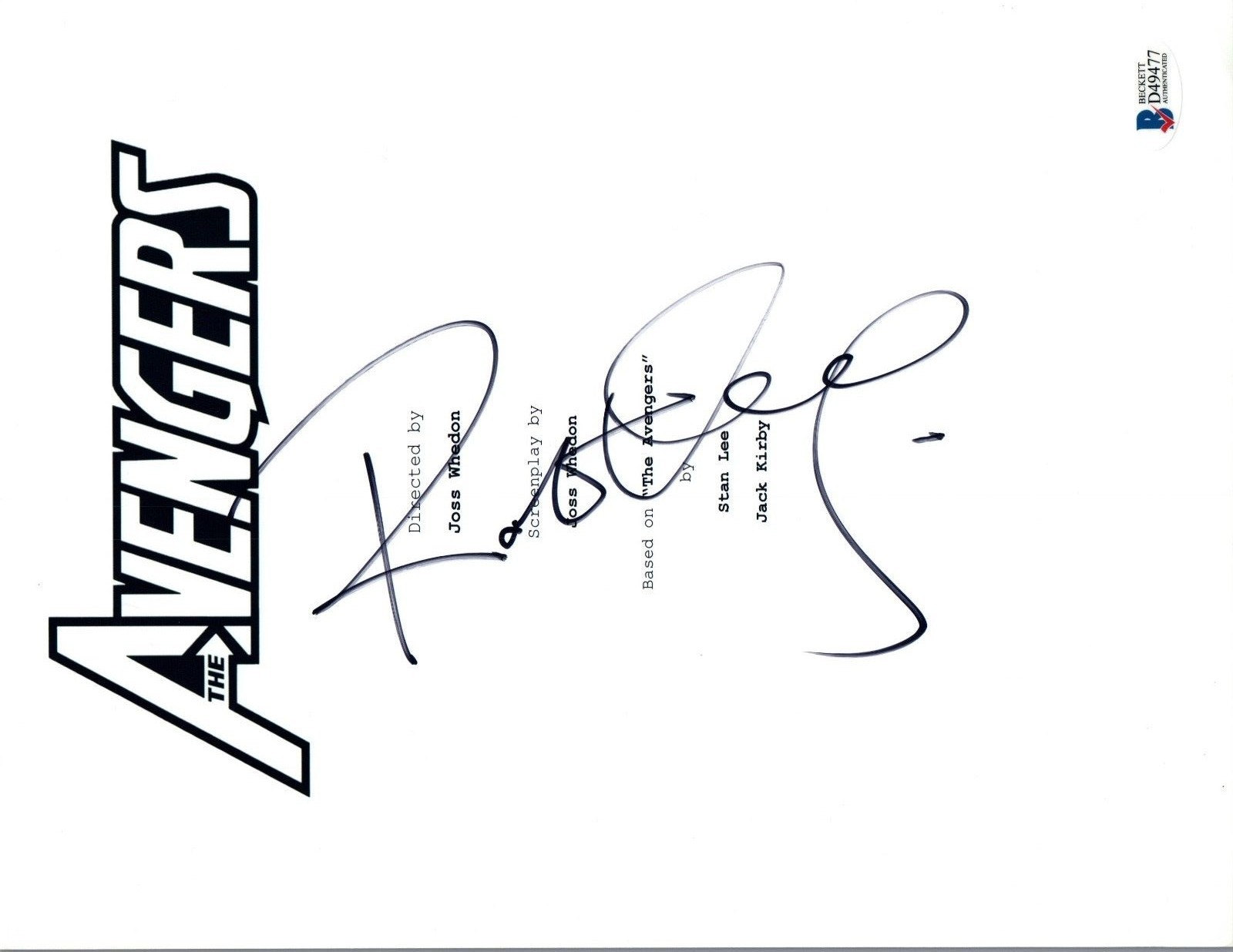 Robert Downey DOCTOR DOOM & IRON MAN signed script cover BECKETT Authenticated Robert Downey DOCTOR DOOM & IRON MAN signed script cover BECKETT Authenticated