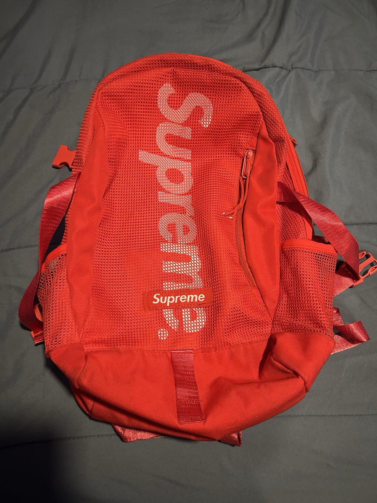 SS21 Supreme Sling Bag Red Nylon, Water-Resistant, Shoulder Waist